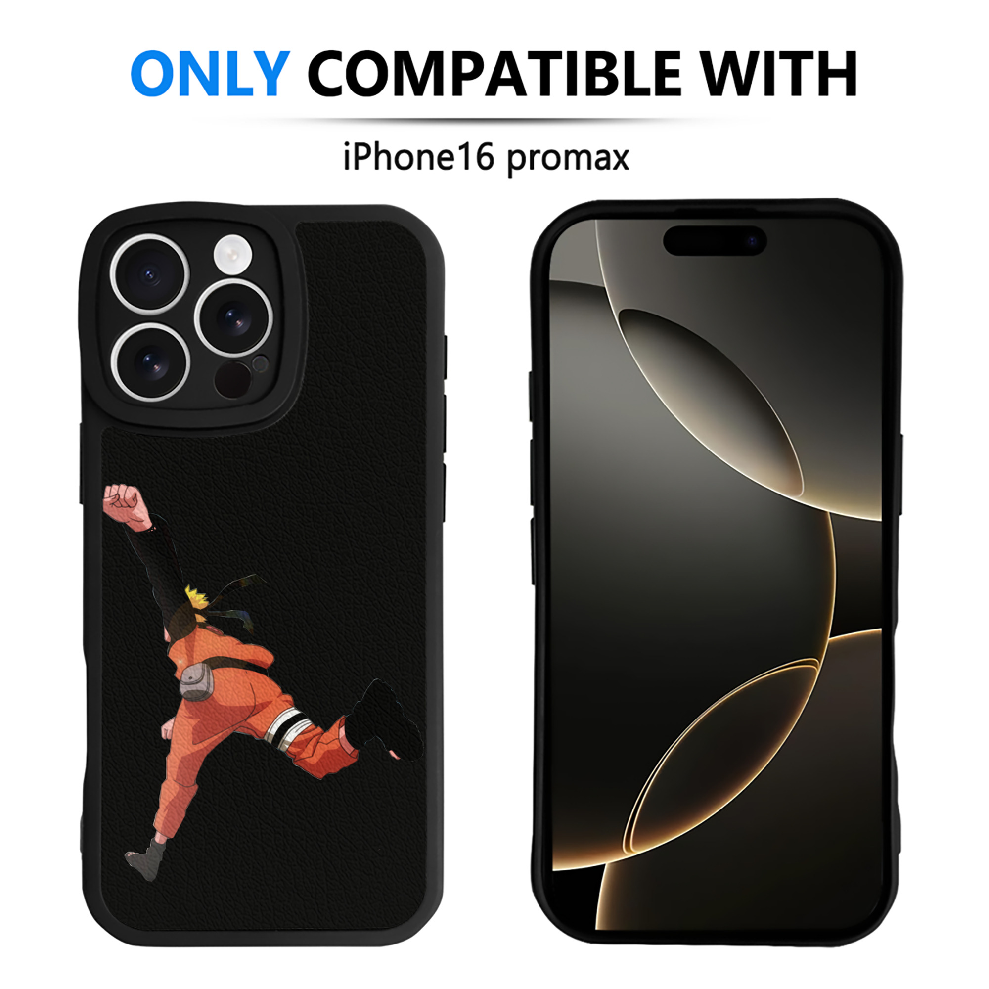 （画像用） NARUTO -ナルト- うずまき ナルト Uzumaki Naruto 【iPhone 16シリーズ対応】シリコンスマホケース（レザー調） 材質：シリコン